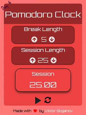 pomodoro clock app